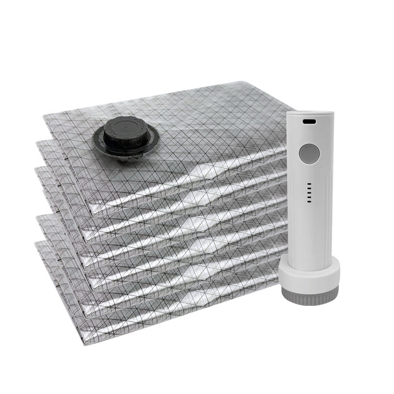 電動ポンプ付き 真空圧縮収納バッグ